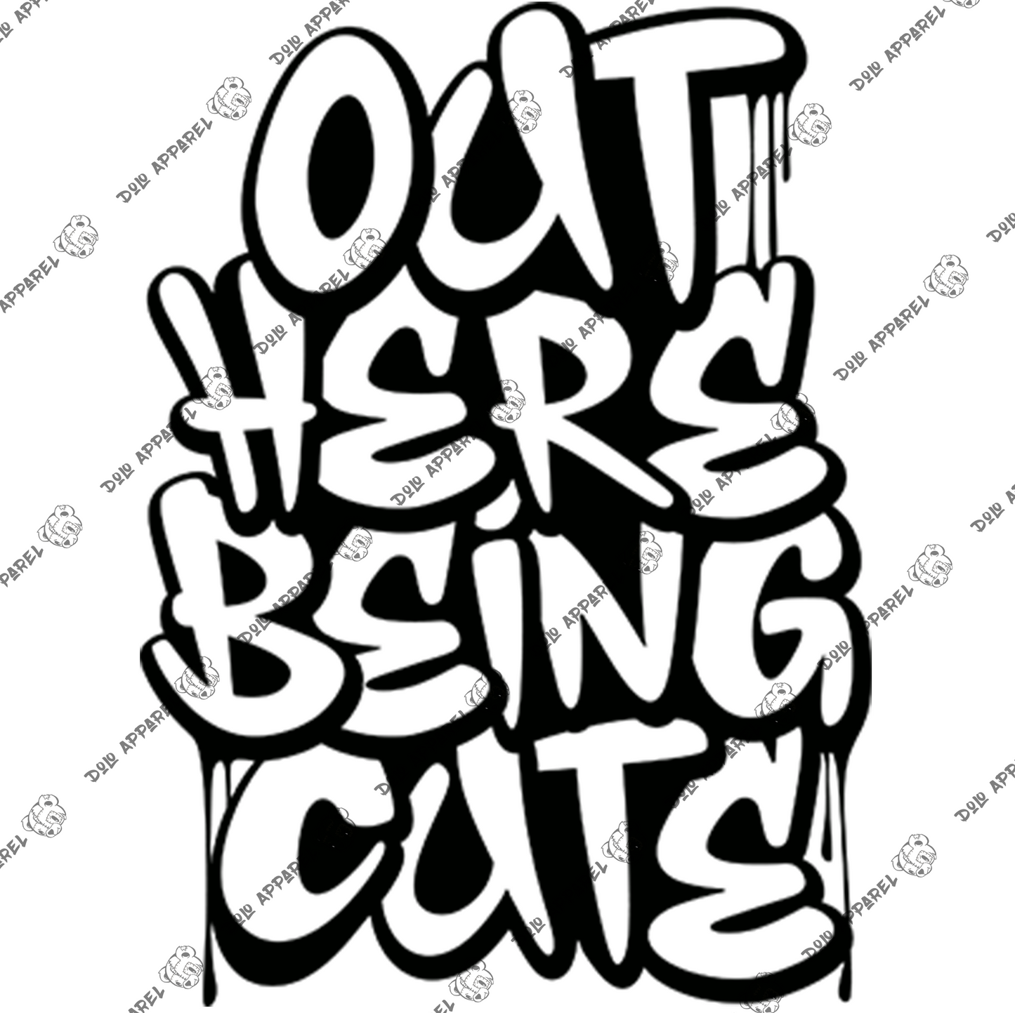 Out Here Being Cute - Youth TShirt
