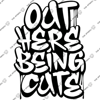 Out Here Being Cute - Youth TShirt