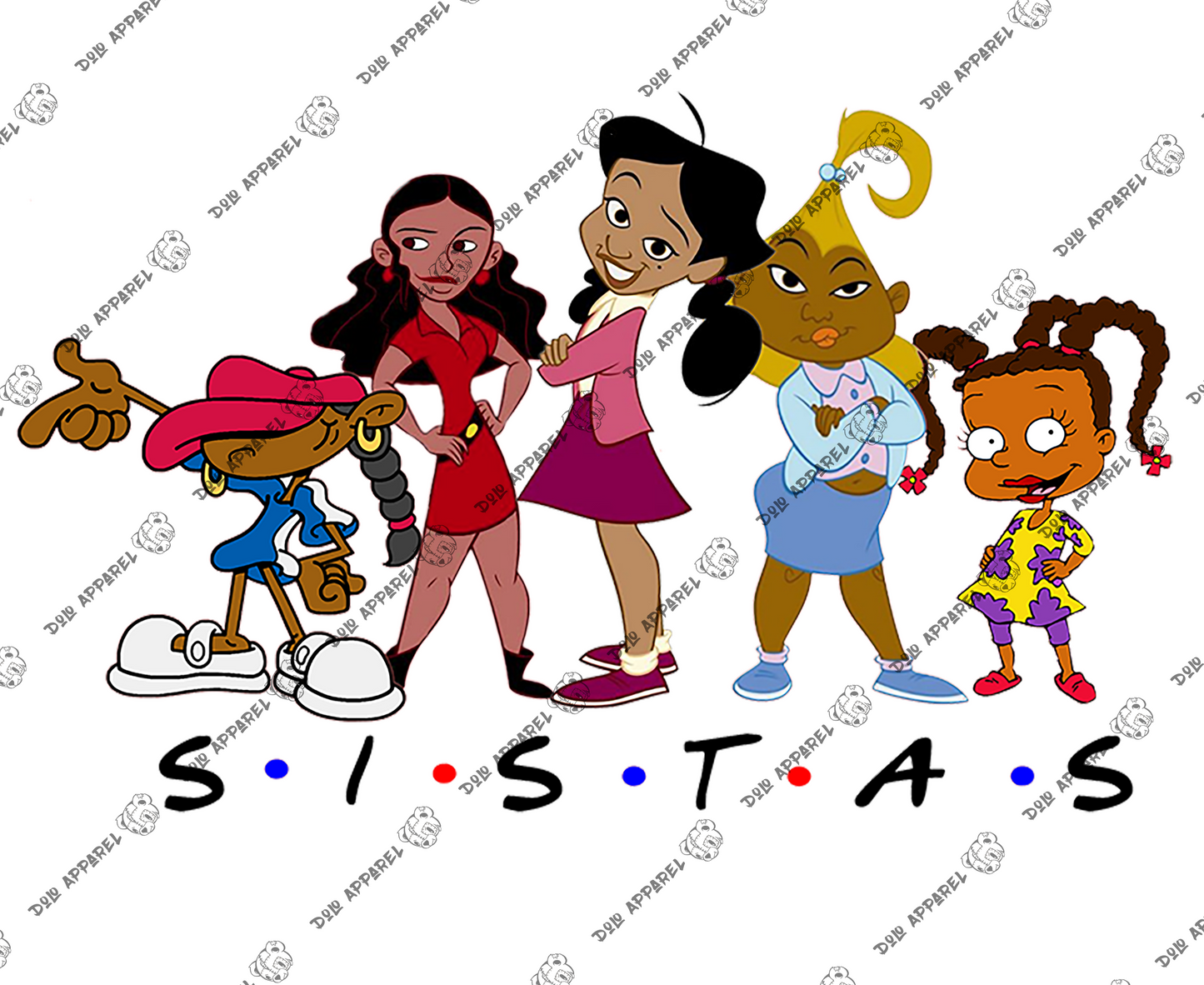 Sistas Cartoon Tee